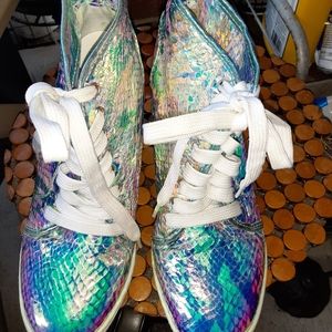 WEDGE HEEL LACE UP SHOES BY BUMPER